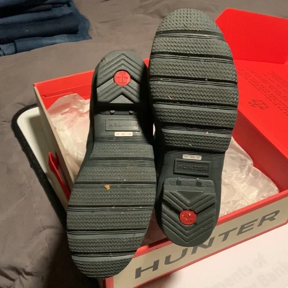 Hunter Women’s original back adj short boots Size 7 color Firth/Atlantis - Picture 4 of 15